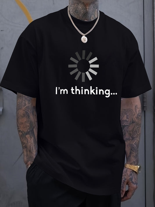I'm Thinking T-shirt, Men's T-shirts, Summer Casual Short Sleeved T-shirts