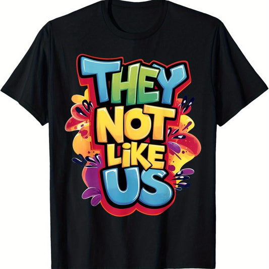 They Not Like Us T-shirt. Comfortable Short Sleeved Round Neck T-shirts
