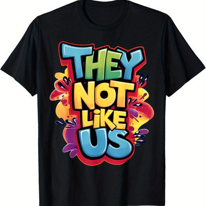 They Not Like Us T-shirt. Comfortable Short Sleeved Round Neck T-shirts